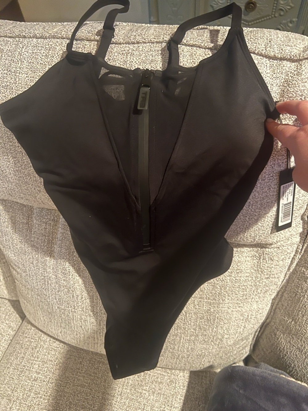 TA3 Black Zippy Hi Cut w/Adjustable back that cinches waistline - Picture 4 of 10